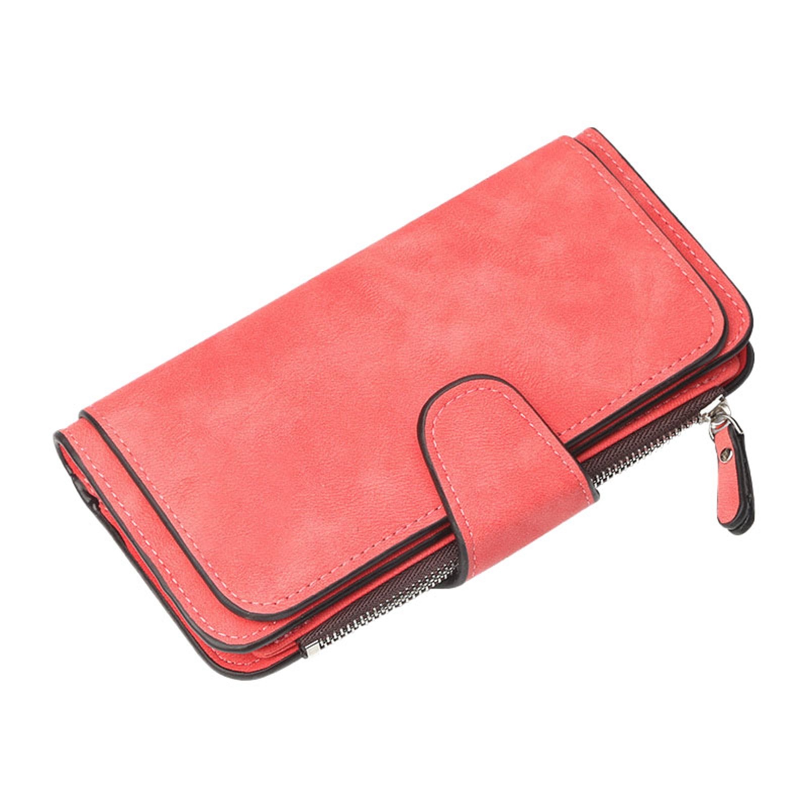 thumbnail image 2 of Moda Mujeres Cartera Cuero Embrague Tarjetero Monedero Dama Bolso Largo Tarjeta Hebilla Cartera, 2 of 2
